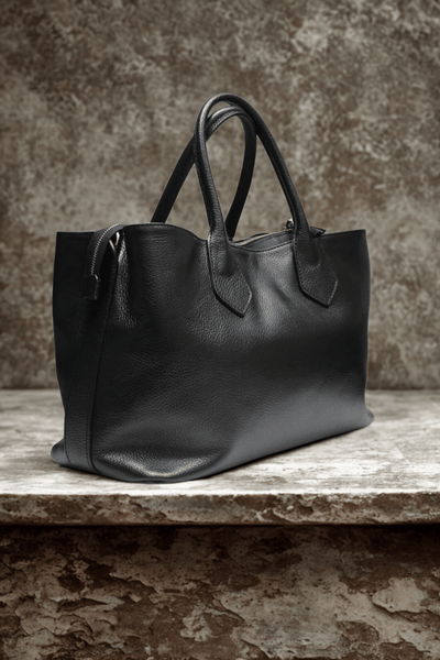 Borsa "Calliope" - Capiente Borsa con tre scomparti - Colore Nero - YULUBAGS