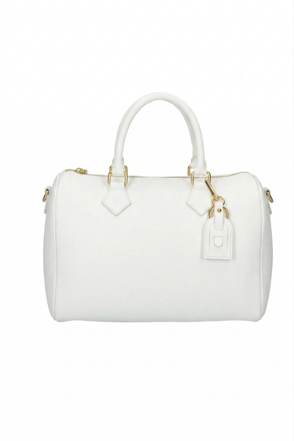 Avventura - Borsa Bauletto in vera Pelle - Colore Bianco
