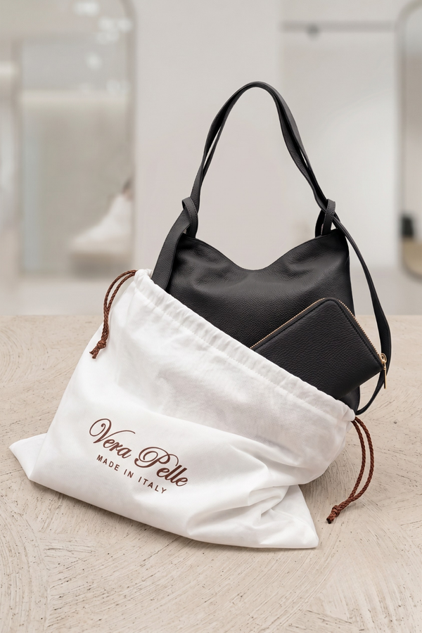 Kit Exclusive Valora & Allegra - Borsa Zaino 2-in-1 e Portafoglio - colore Nero