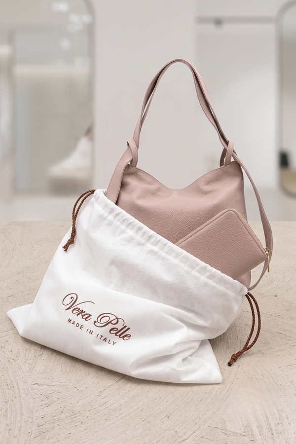 Kit Exclusive Valora & Allegra - Borsa Zaino 2-in-1 e Portafoglio - colore Rosa Cipria