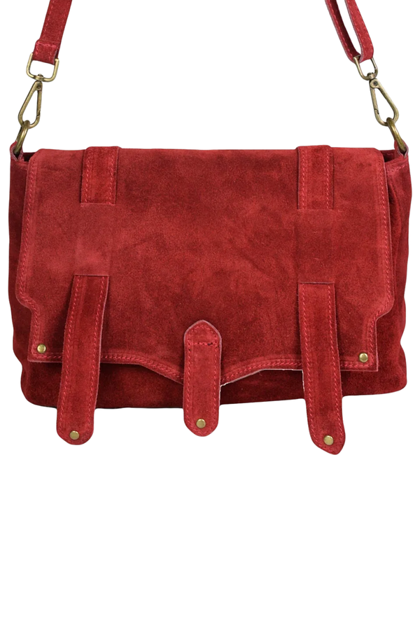 Armonia - Vera Pelle Postina camoscio – colore Rosso