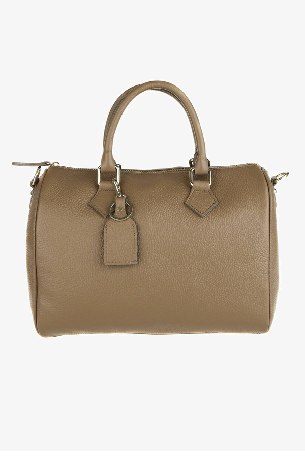 Avventura - Borsa Bauletto in vera Pelle - Colore Fango