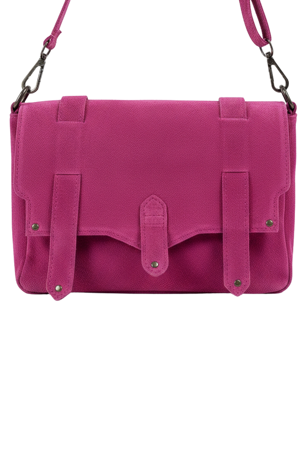 Armonia - Vera Pelle Postina camoscio – colore Fucsia