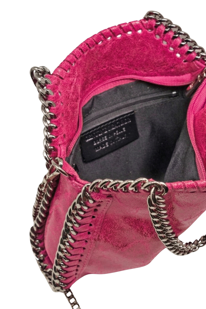 Elettra - Pelle spazzolata iconica d'avanguardia - Colore Fucsia