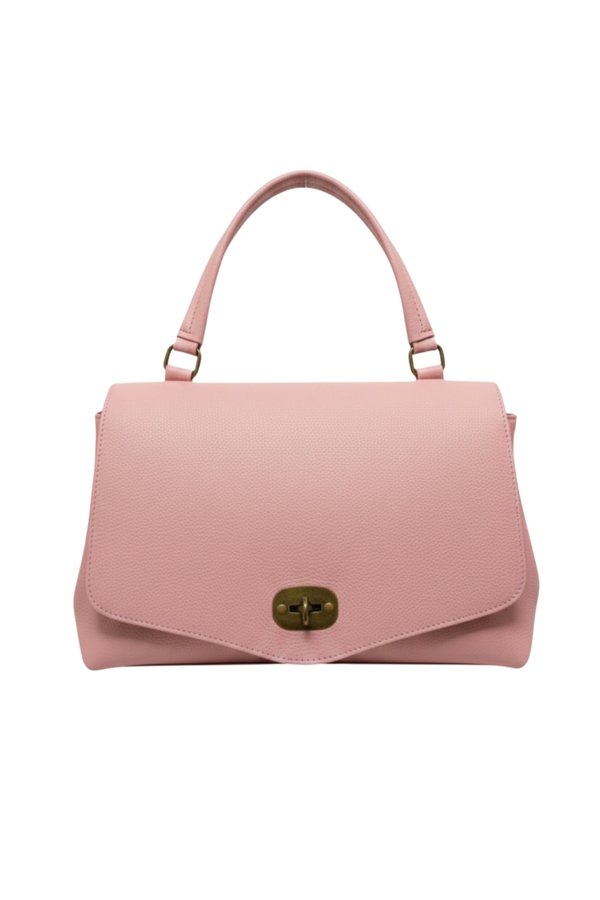 Borsa in vera Pelle "Cassiopeia" - Postina spaziosa ed elegante - Colore Rosa