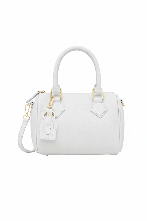 Avventura Mini - Bauletto Morbido a mano e tracolla - Colore Bianco