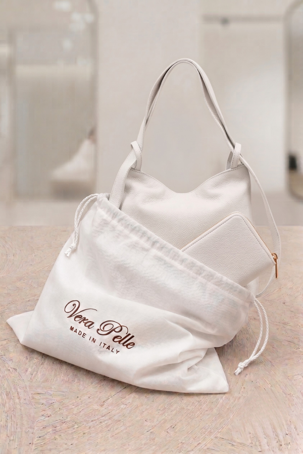 Kit Exclusive Valora & Allegra - Borsa Zaino 2-in-1 e Portafoglio - colore Bianco