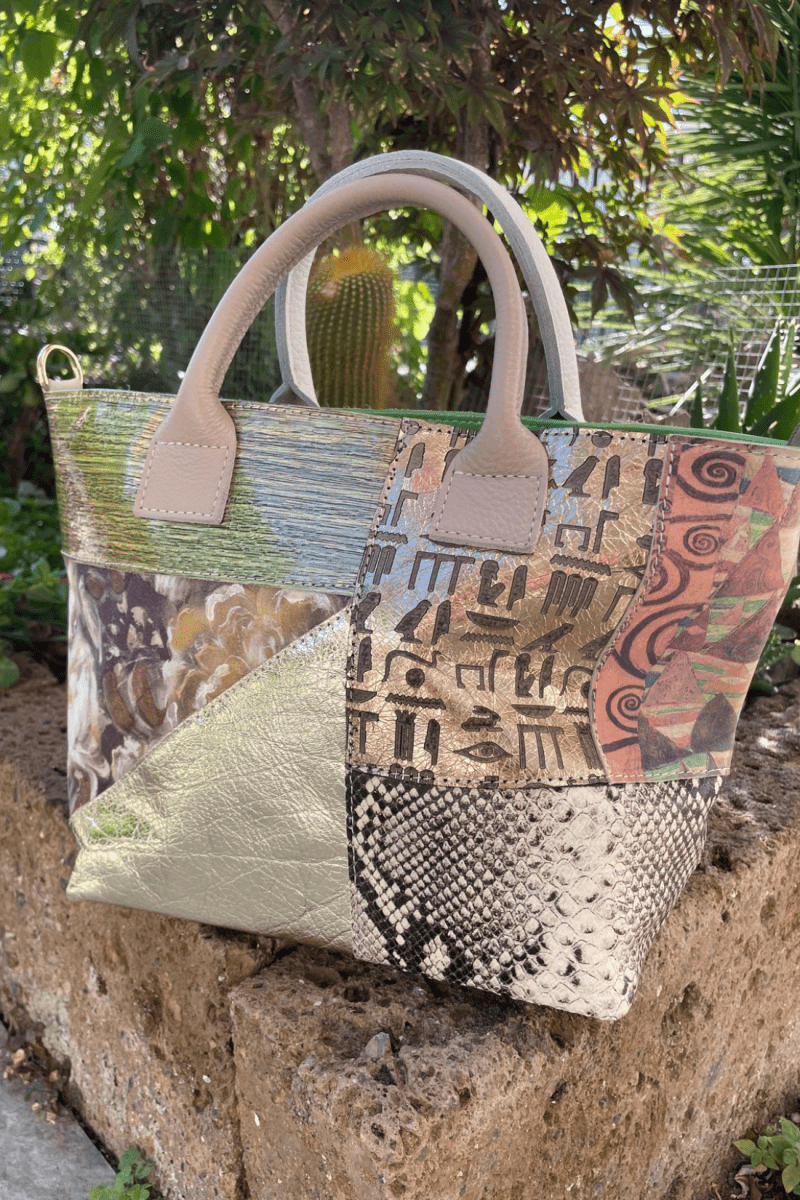 Borsa in vera Pelle "Rio" - Pregiata lavorazione patchwork - YULUBAGS
