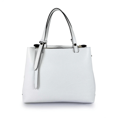Borsa in vera Pelle "Elysia" - Design e rifiniture Alta Qualità - Colore Bianco - YULUBAGS
