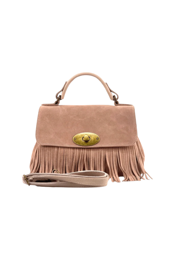 Sbirulino – Postina Camoscio con Frange - Colore Rosa