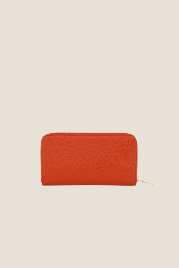 Portafoglio in vera Pelle "Allegra" - Misura L - Colore Arancione - YULUBAGS