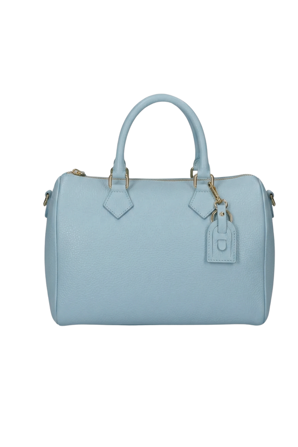Avventura - Borsa Bauletto in vera Pelle - Colore Celeste