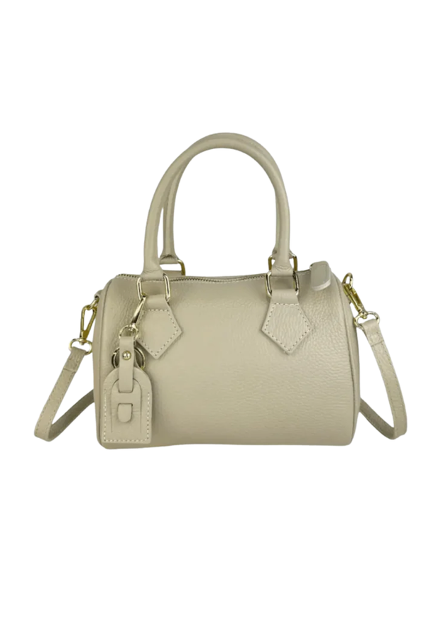 Avventura Mini - Bauletto Morbido a mano e tracolla - Colore Beige