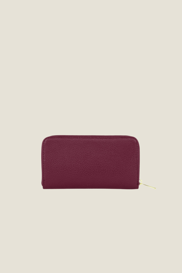 Portafoglio in vera Pelle "Allegra" - Misura L - Colore Bordeaux - YULUBAGS