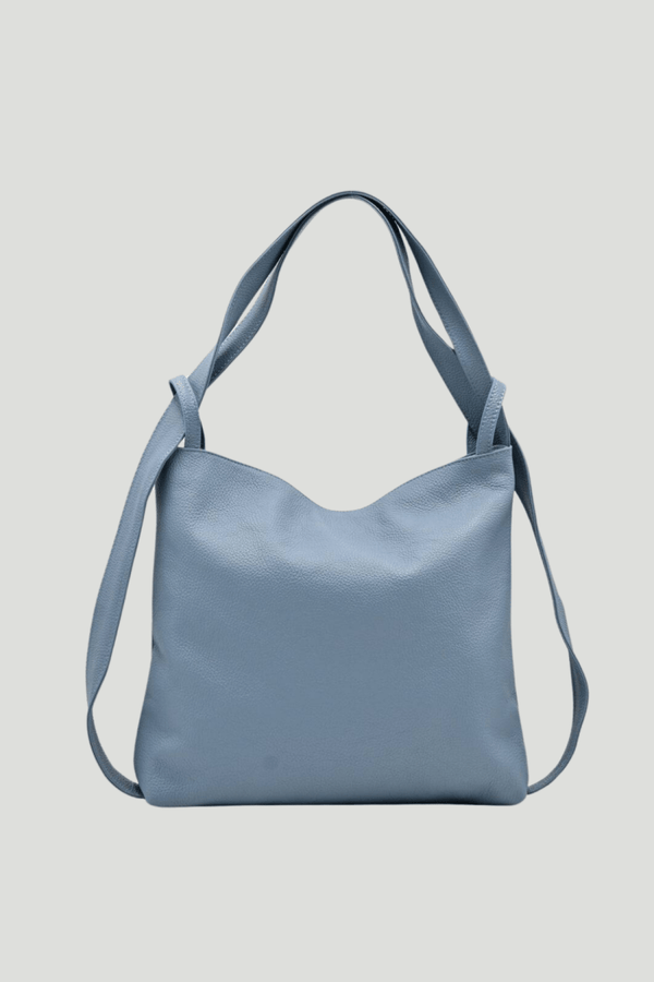 Borsa Zaino 2 in 1 "Valora" - La praticità di uno zaino e l'eleganza di una borsa - Colore Celeste - YULUBAGS