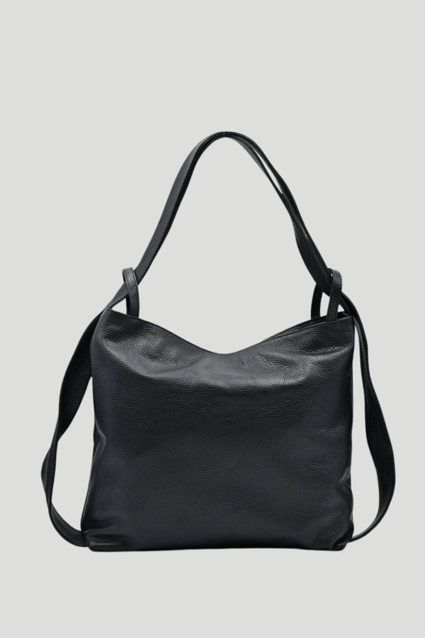 Borsa Zaino 2 in 1 "Valora" - La praticità di uno zaino e l'eleganza di una borsa - Colore Nero - YULUBAGS