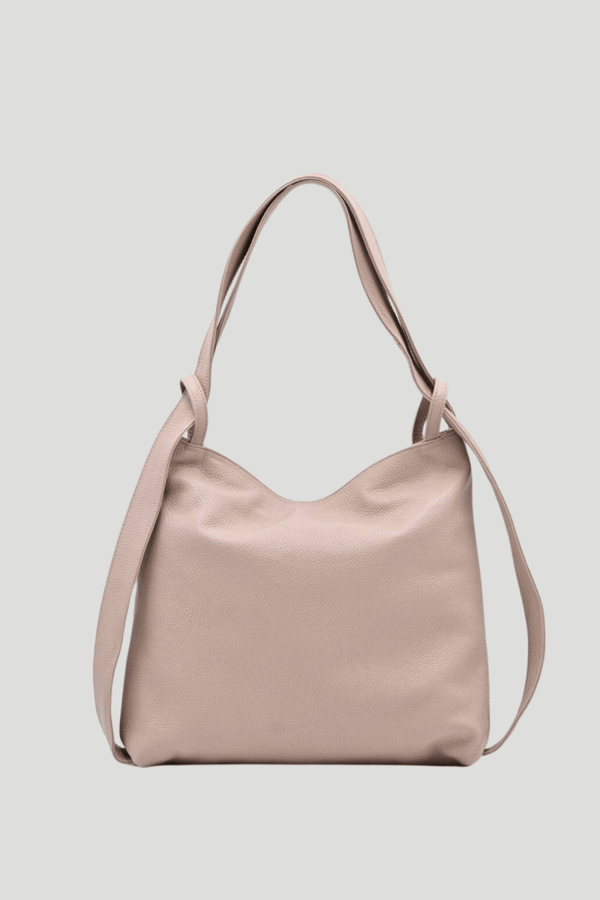 Borsa Zaino 2 in 1 "Valora" - La praticità di uno zaino e l'eleganza di una borsa - Colore Rosa Cipria - YULUBAGS