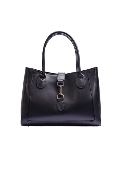 Borsa in vera Pelle "Amazzonia" - Pelle spazzolata - Colore Nero - YULUBAGS