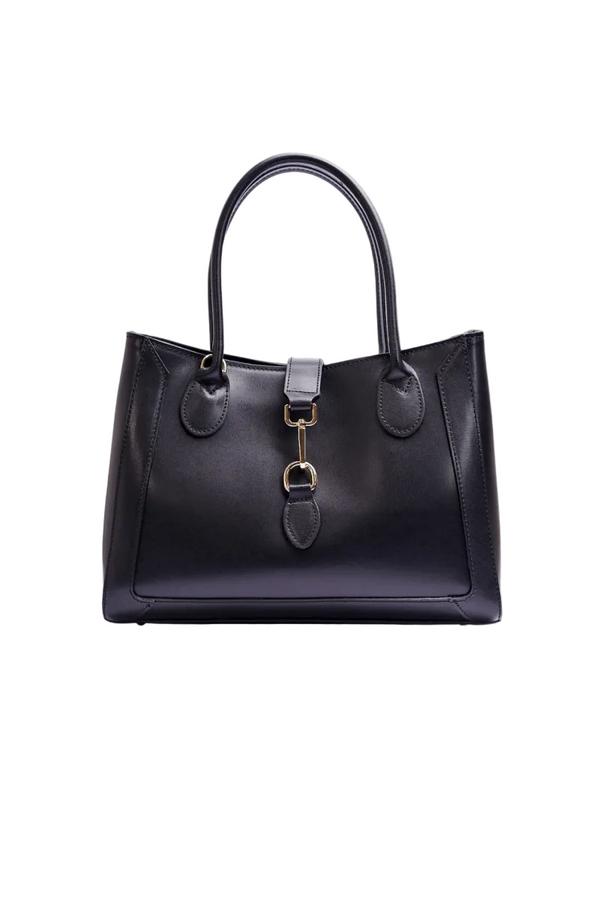 Borsa in vera Pelle "Amazzonia" - Pelle spazzolata - Colore Nero - YULUBAGS