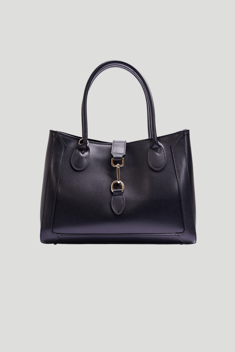 Borsa in vera Pelle "Amazzonia" - Pelle spazzolata - Colore Nero - YULUBAGS