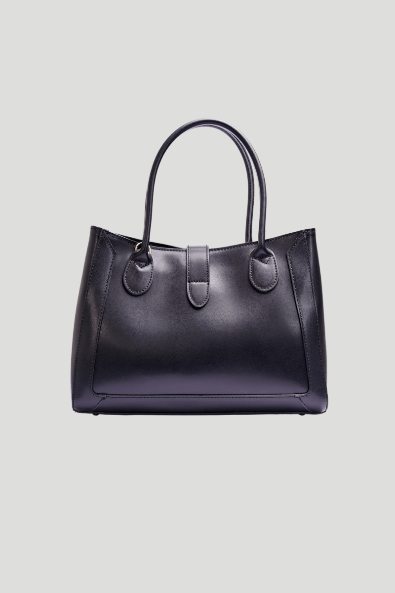 Borsa in vera Pelle "Amazzonia" - Pelle spazzolata - Colore Nero - YULUBAGS