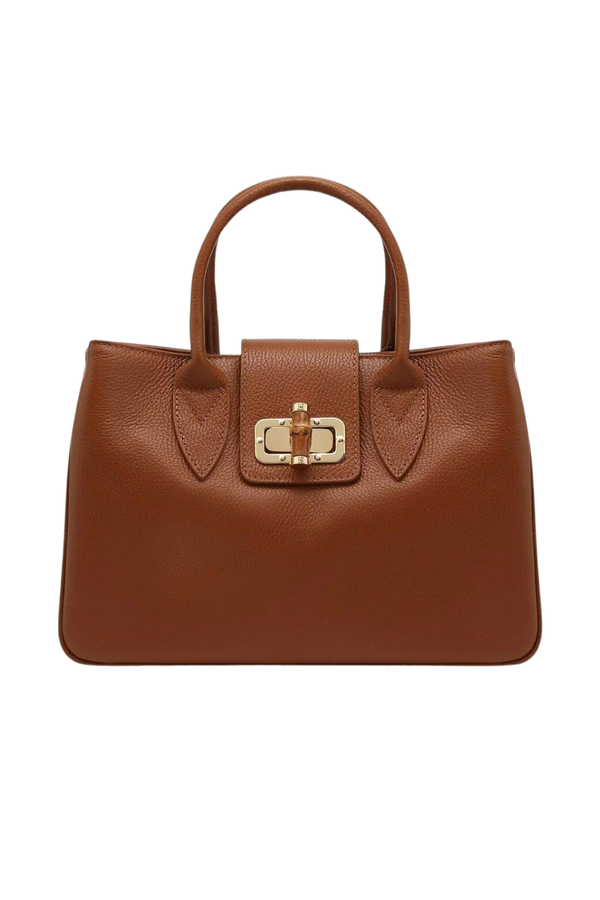 Borsa in vera Pelle "Ametista" - Elegante e Funzionale - Colore Cuoio