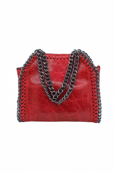 Elettra - Pelle spazzolata iconica d'avanguardia - Colore Rosso