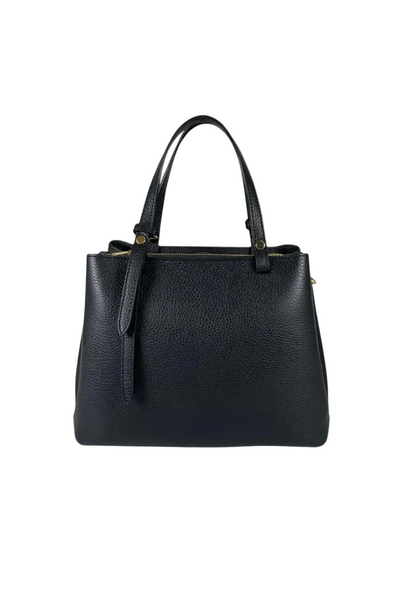 Borsa in vera Pelle "Elysia" - Design e rifiniture Alta Qualità - Colore Nero - YULUBAGS