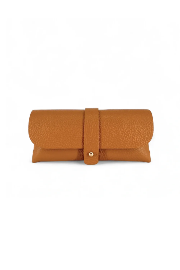 Custodia Porta Occhiali - Eleganza Quotidiana in Pelle - Colore Cuoio