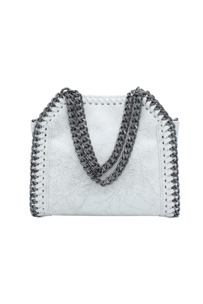 Elettra - Pelle spazzolata iconica d'avanguardia - Colore Bianco