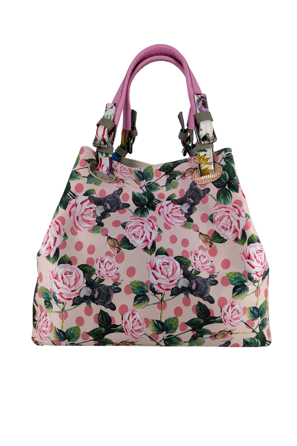 Flamingo – Borsa Donna Patchwork in Vera Pelle Artigianale – Modello 50