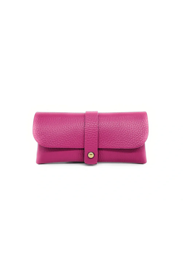 Custodia Porta Occhiali - Eleganza Quotidiana in Pelle - Colore Fucsia