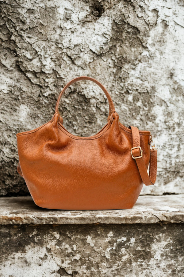 Ines – Design vintage uso quotidiano e occasioni speciali- Colore Cuoio