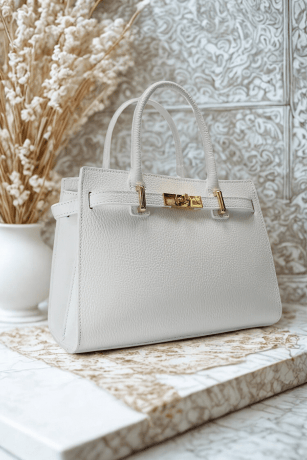 Borsa "Idra" - Sobrietà raffinata - Colore Bianco - YULUBAGS