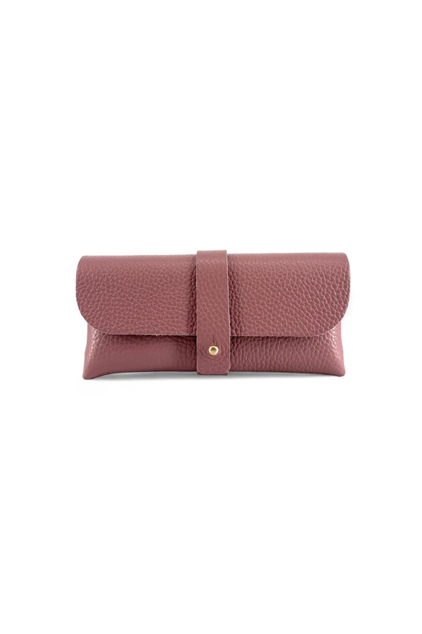 Custodia Porta Occhiali - Eleganza Quotidiana in Pelle - Colore Rosa Cipria