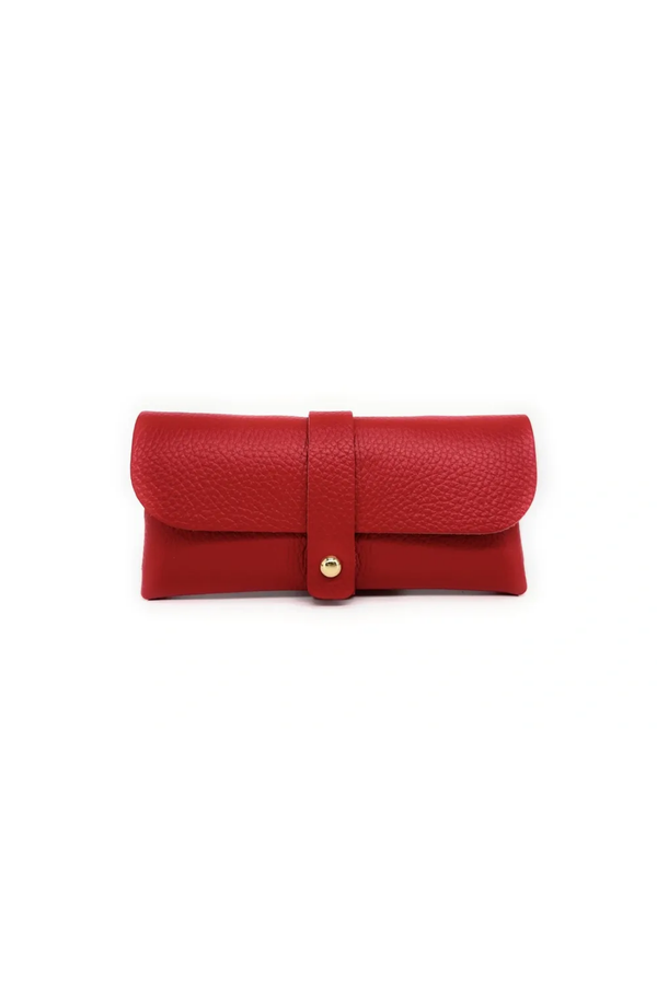 Custodia Porta Occhiali - Eleganza Quotidiana in Pelle - Colore Rosso