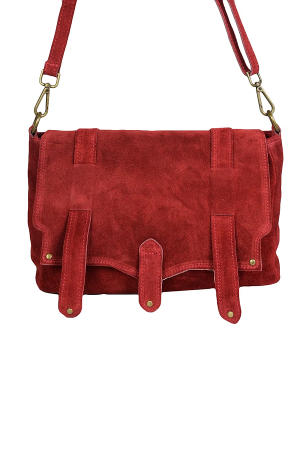 Armonia - Vera Pelle Postina camoscio – colore Rosso