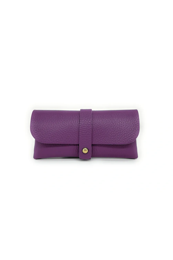 Custodia Porta Occhiali - Eleganza Quotidiana in Pelle - Colore Viola